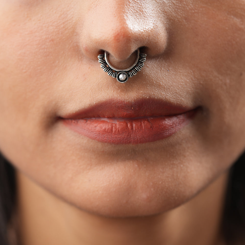 Stone Studded Beautiful Septum
