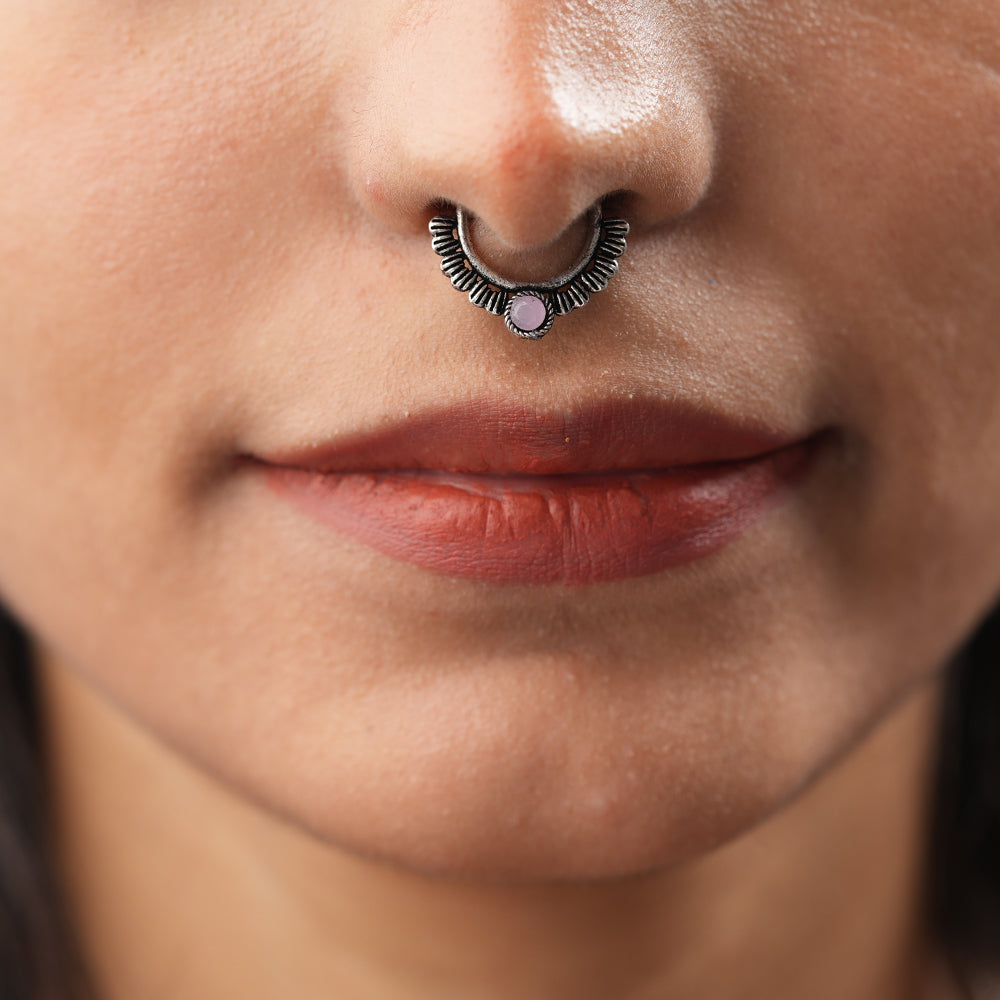 Stone Studded Beautiful Septum
