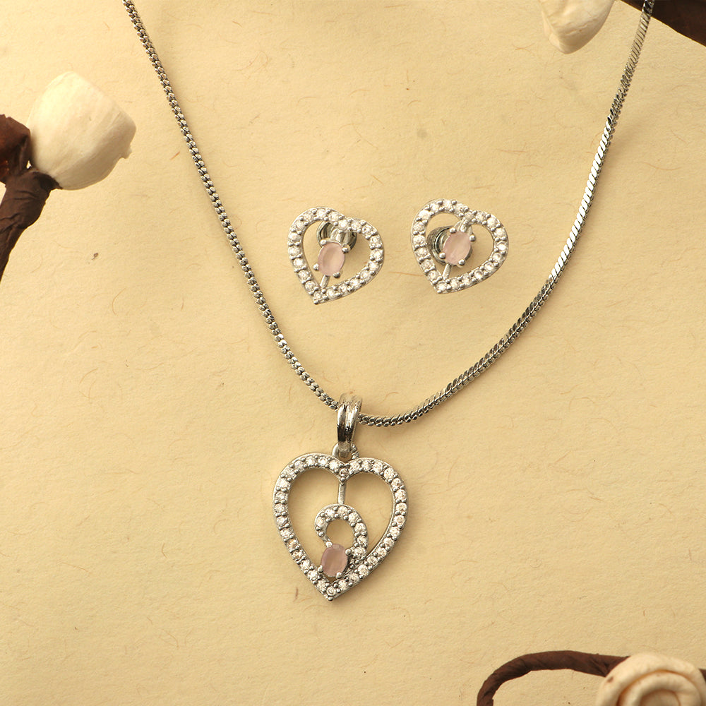 Gentle Heart- Stone studded neckpiece set