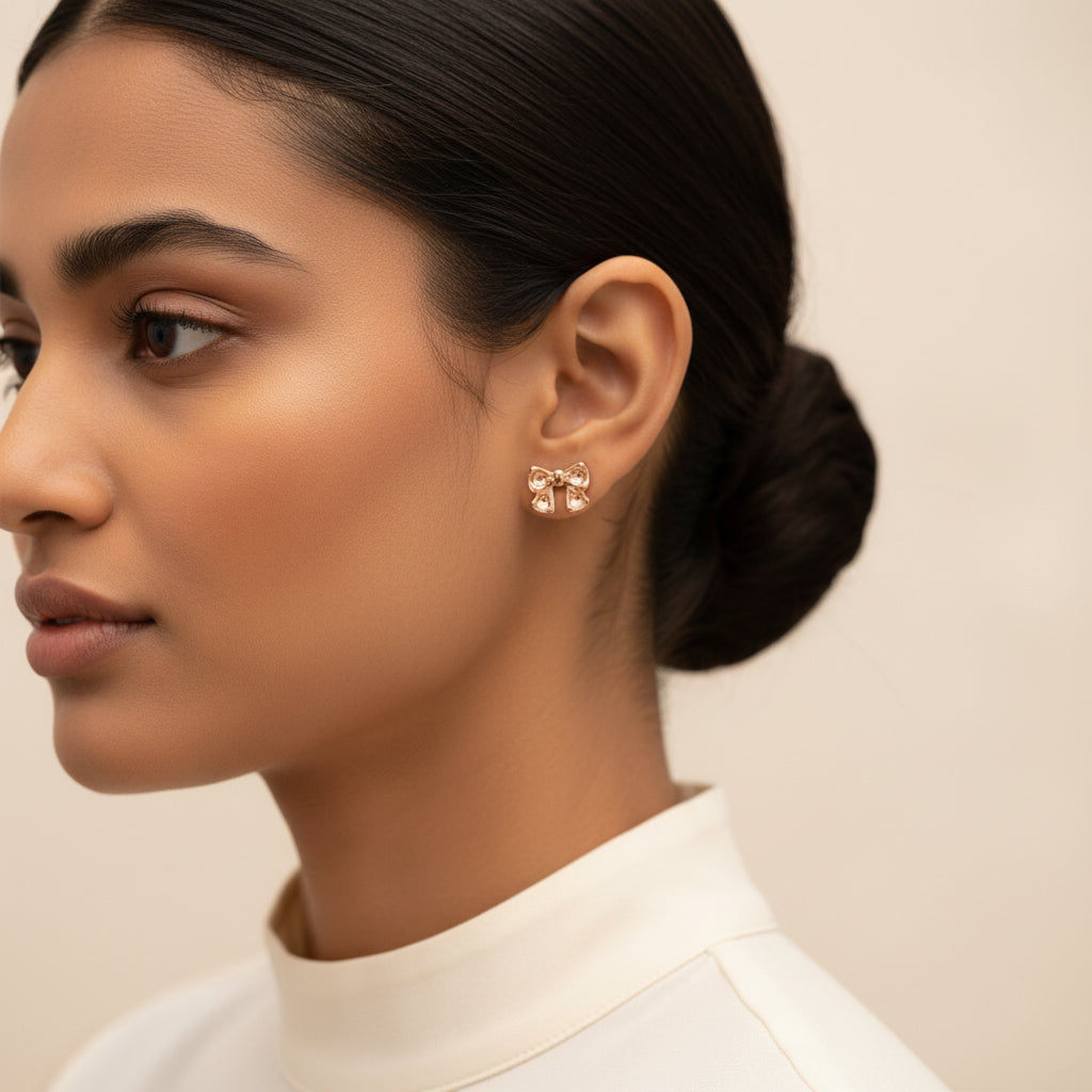 Bloom & Bow- Combo stud earrings