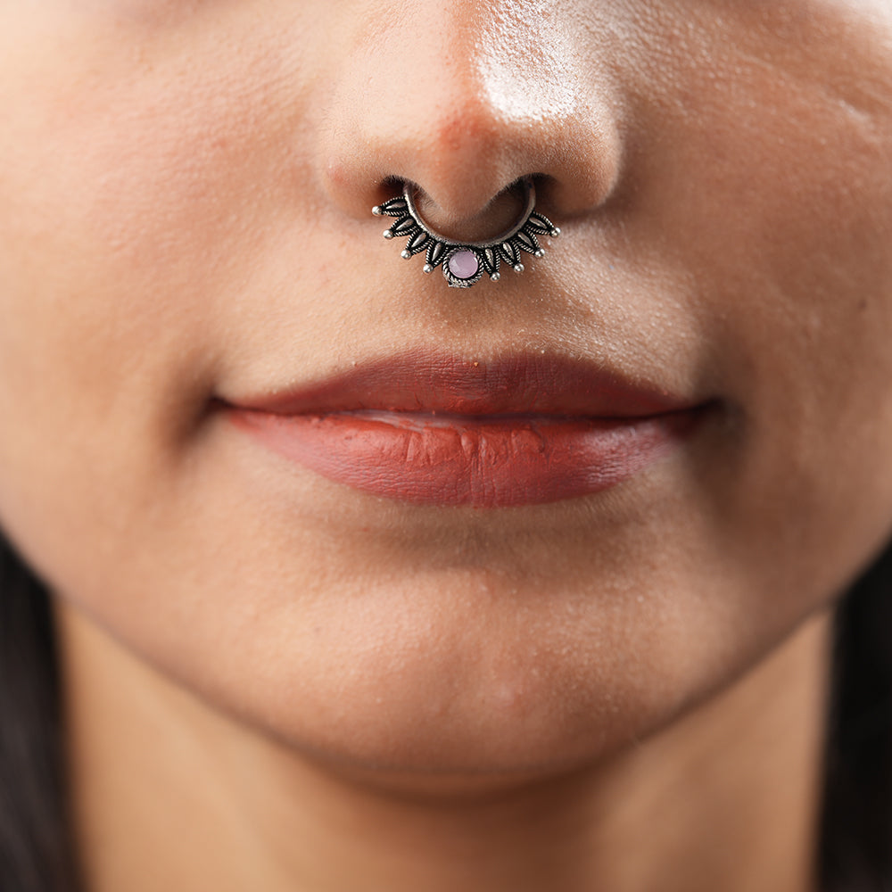 Stone Studded Beautiful Septum