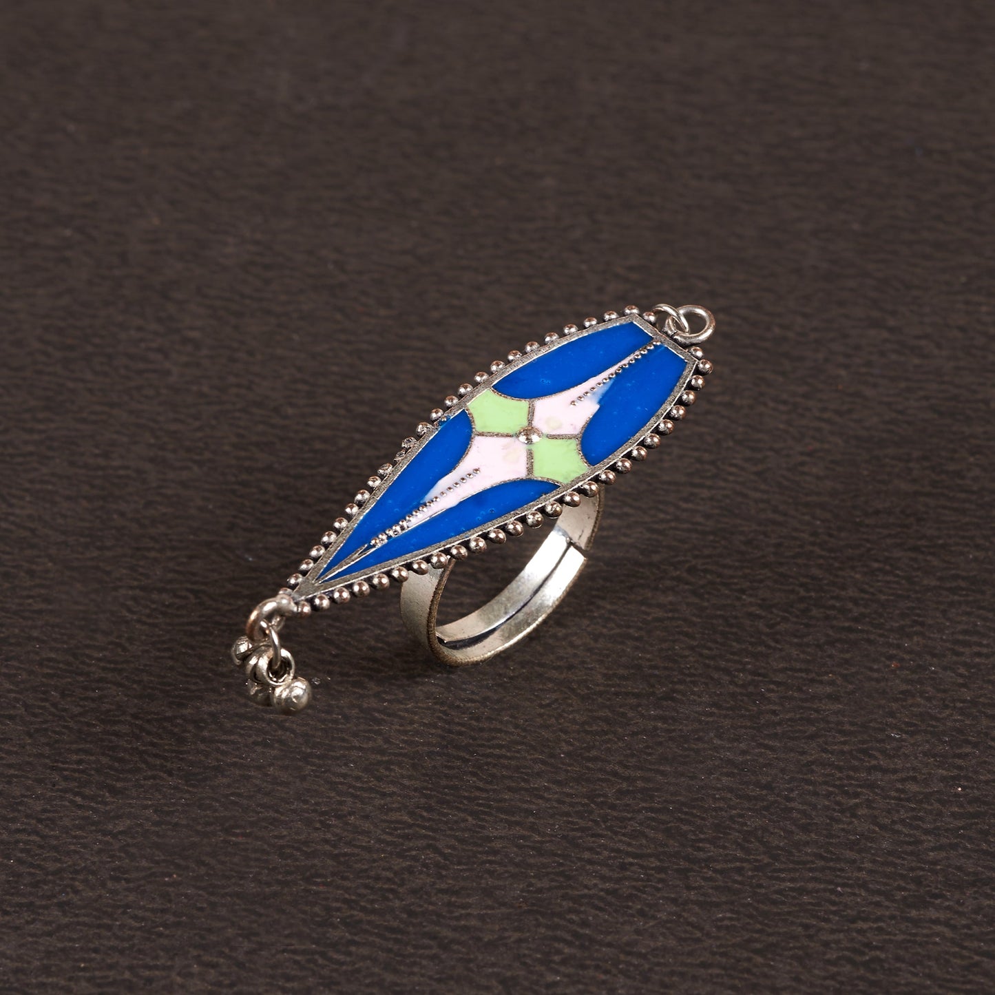 Handpainted Brass Ring