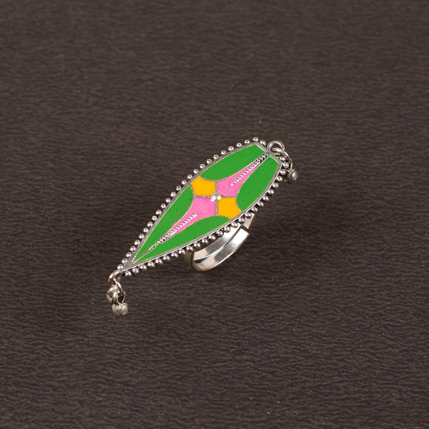 Handpainted Brass Ring