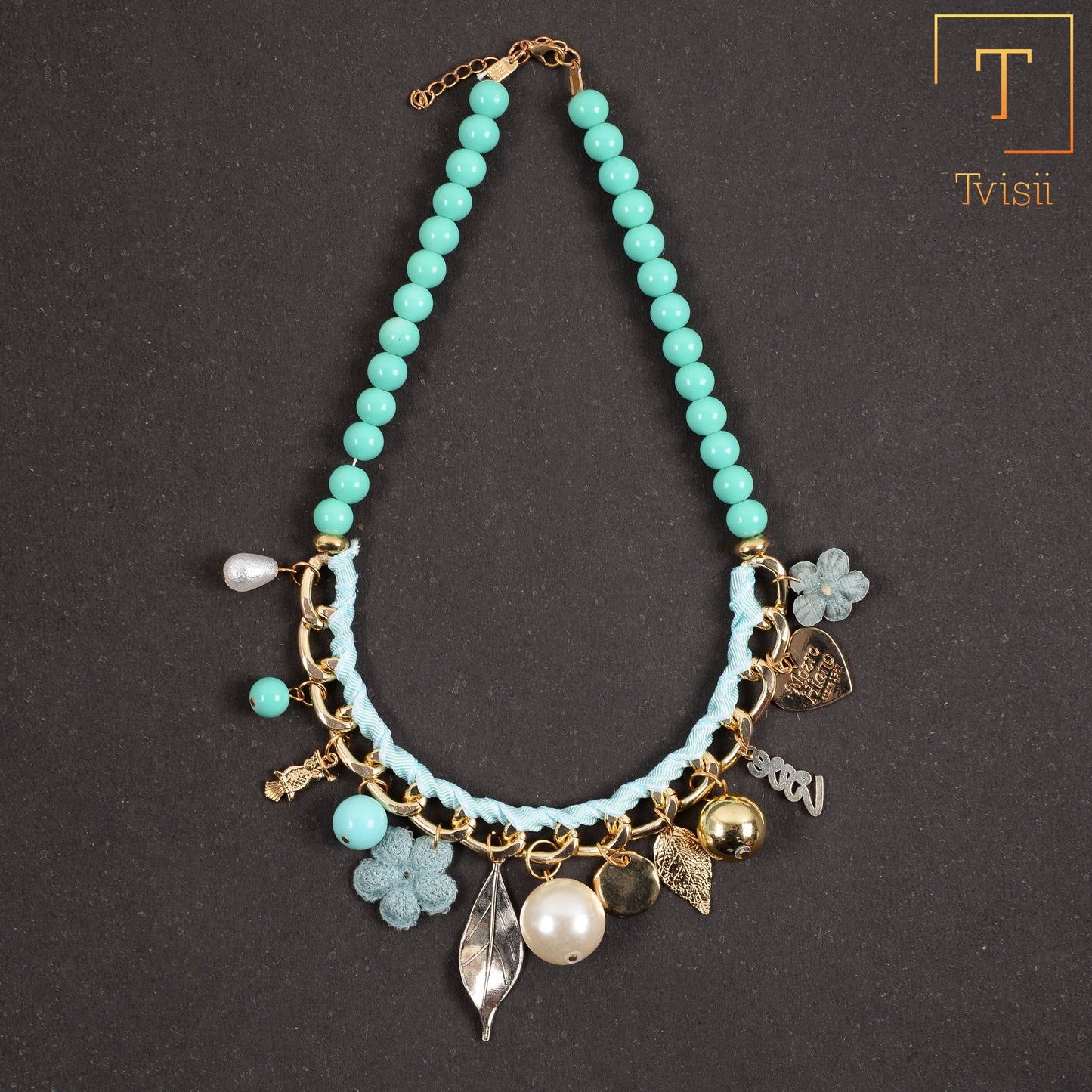 Greenish fancy necklace