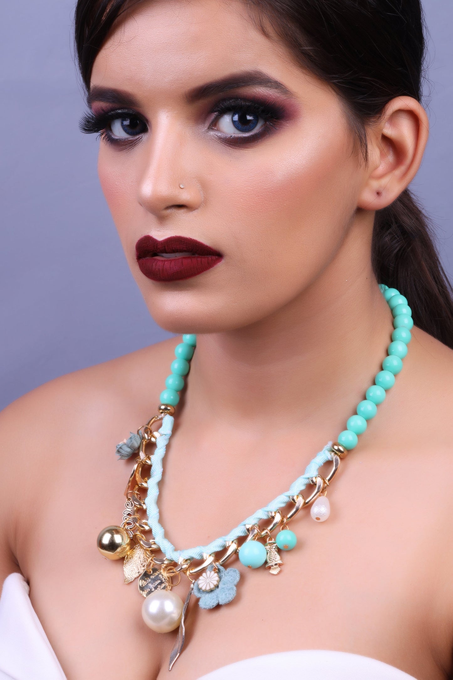 Greenish fancy necklace
