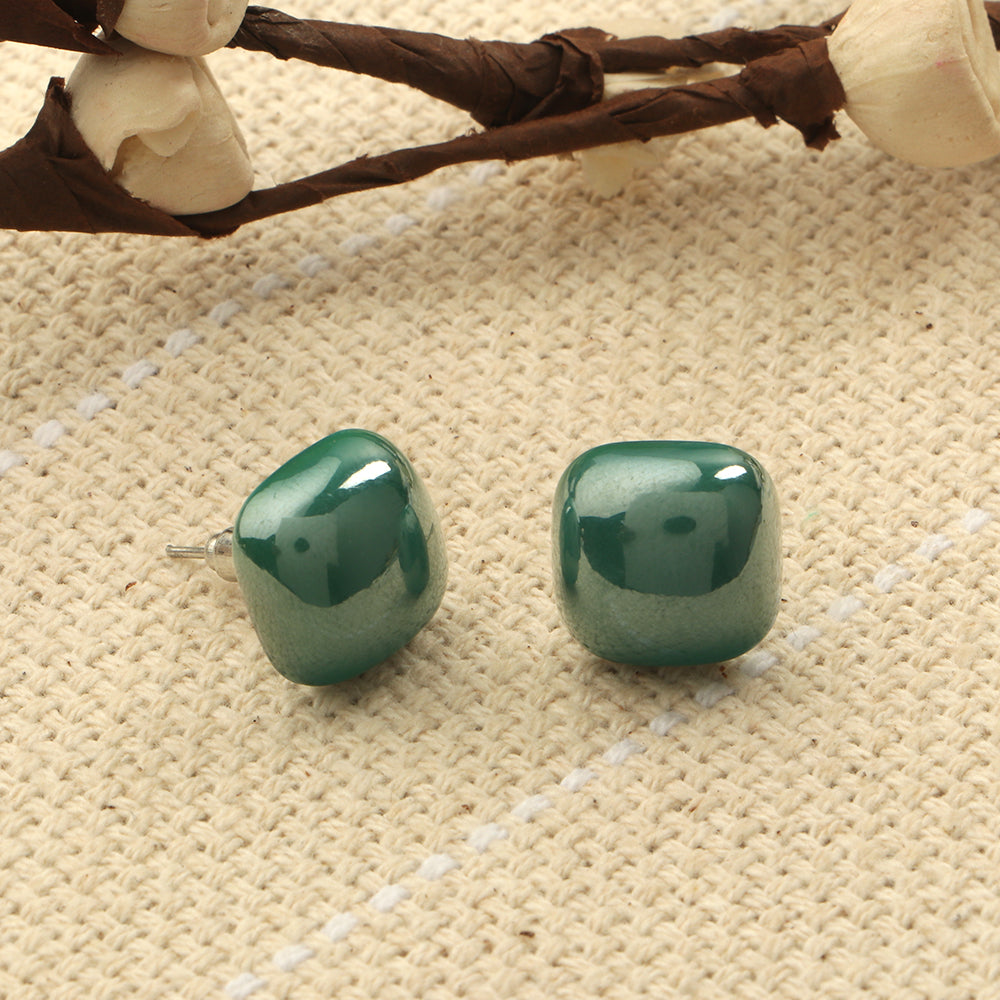 Clean Glow- Stone Stud Earrings