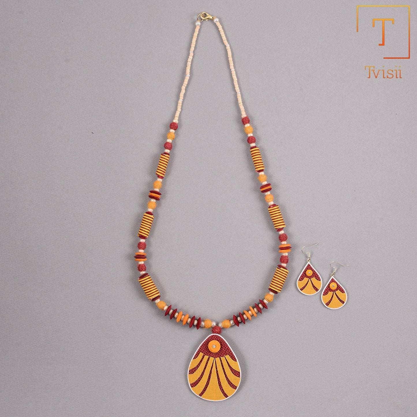 Jutehandcrafted Necklace Set