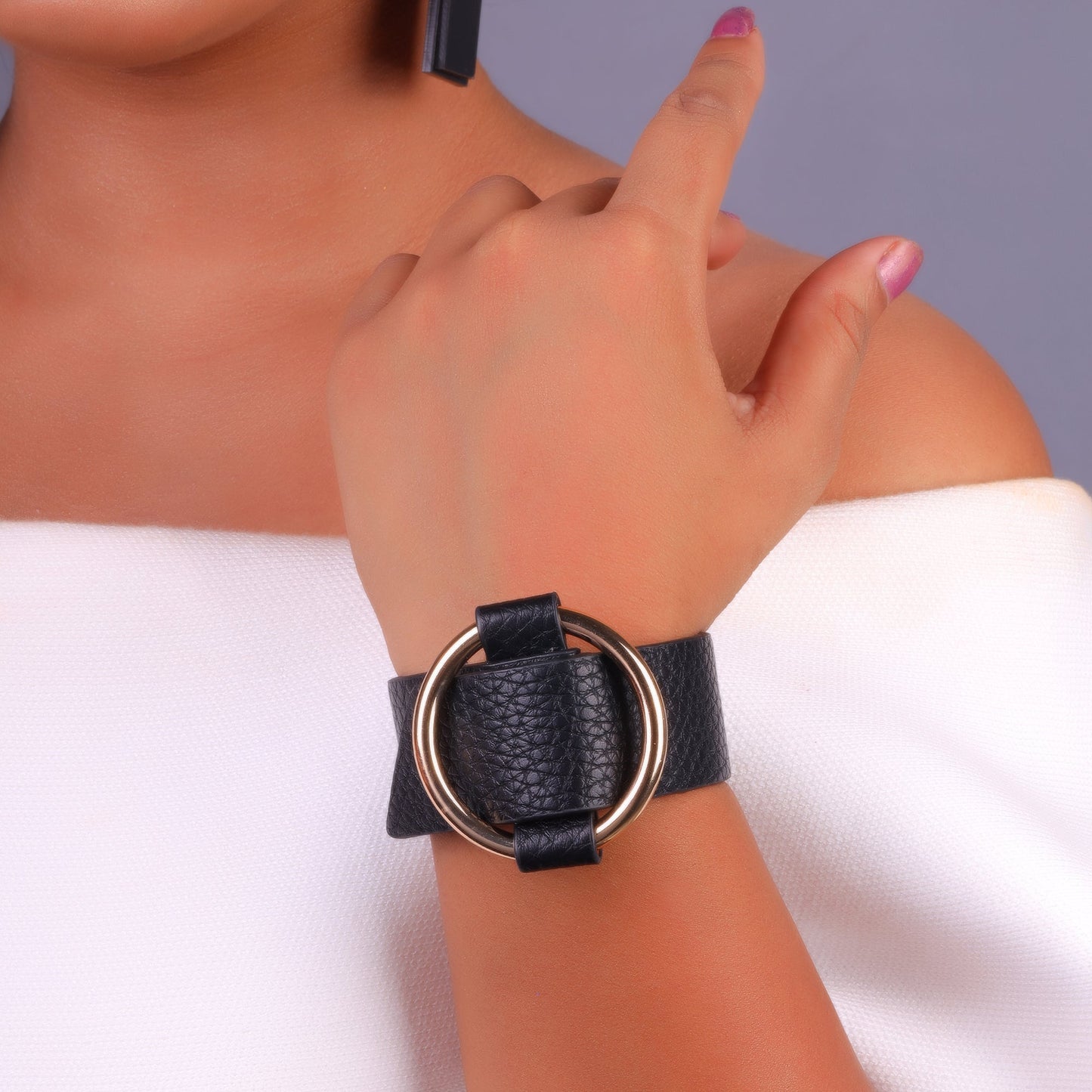 Black Belted Bracelet