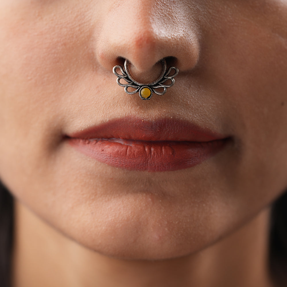 Stone Studded Beautiful Septum