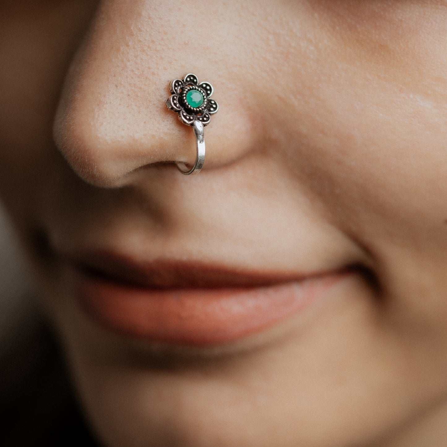 Stone Studded Beautiful Nosepin