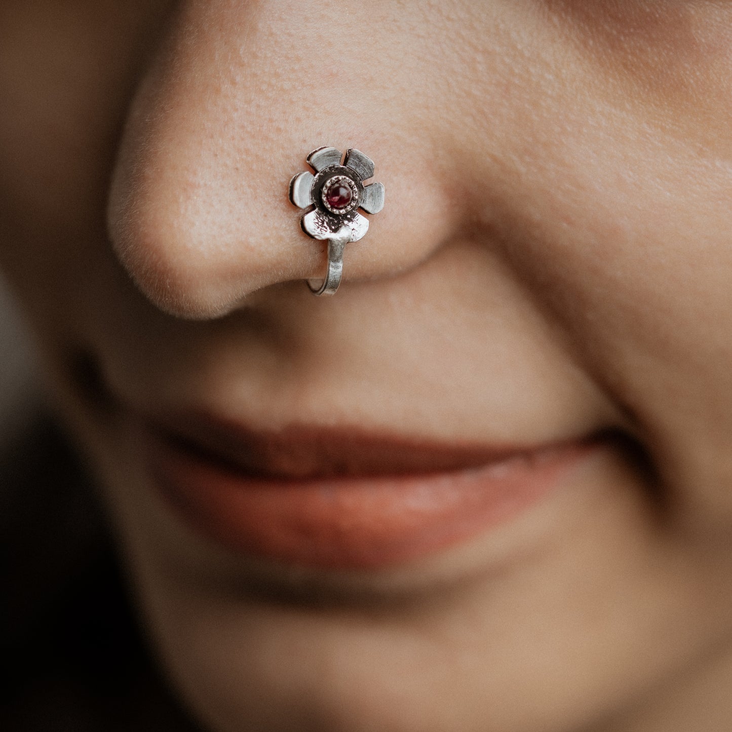 Stone Studded Beautiful Nosepin