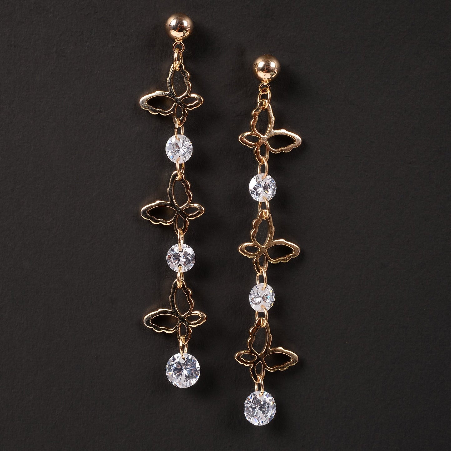 Hanging Butterfly Earrings