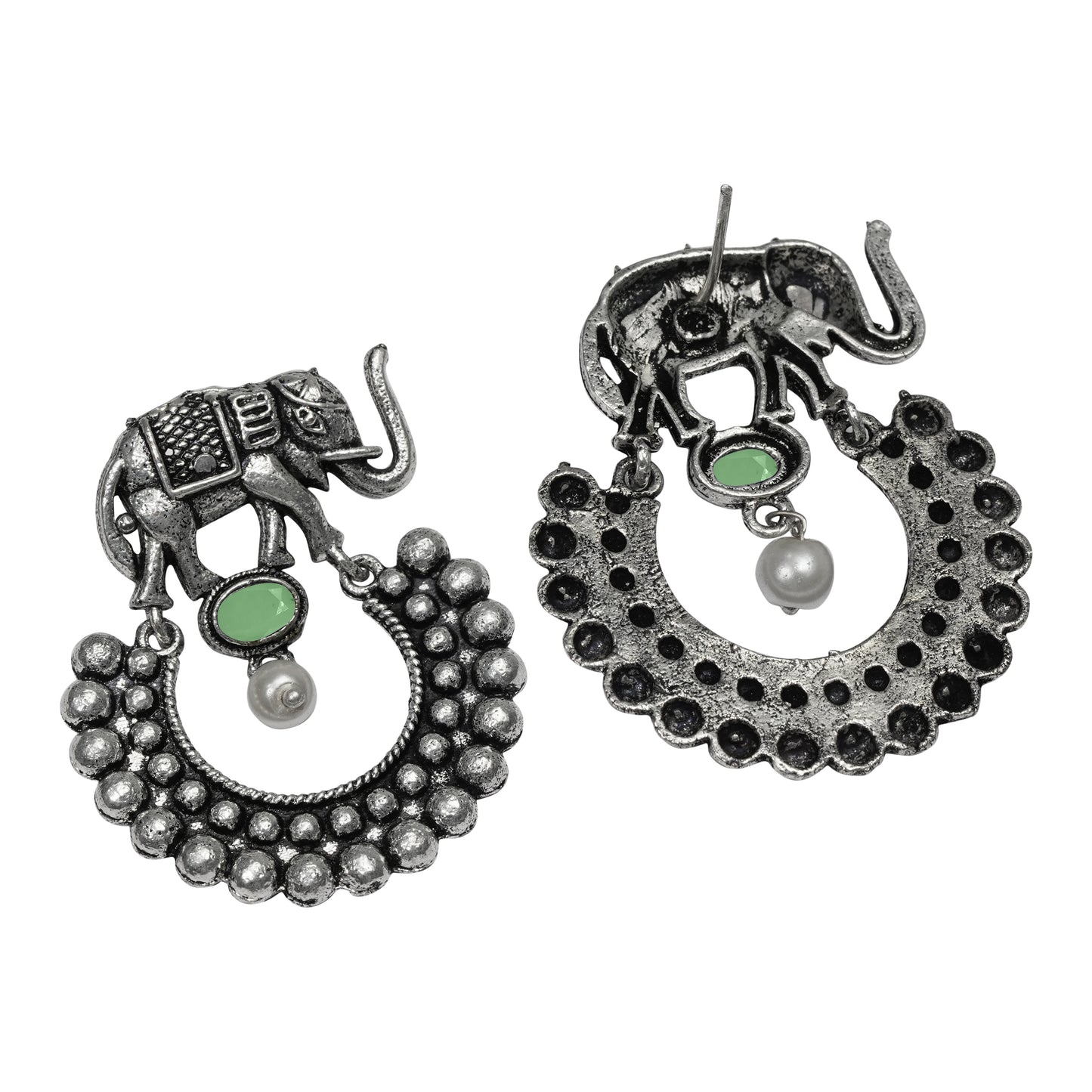 Elephant Arc dangler earrings (Pista)