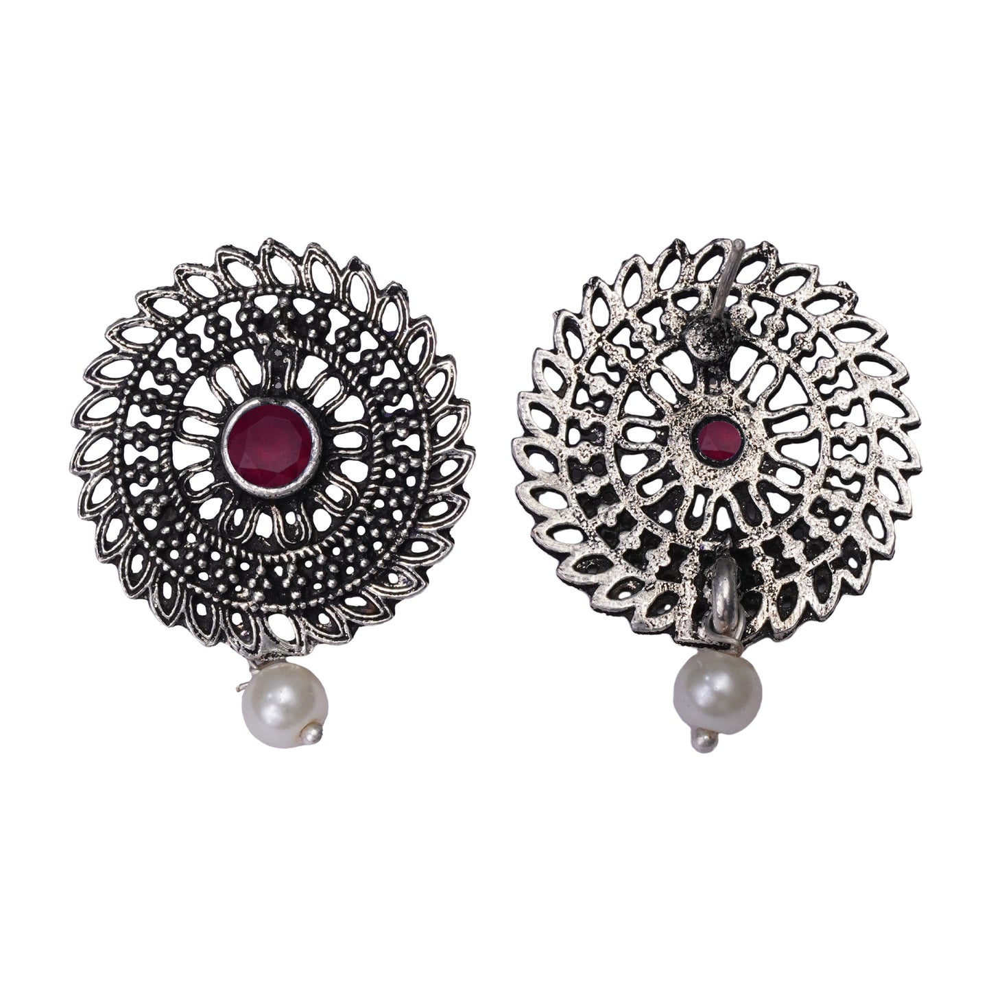 Charming Chakra stud earrings (Red)