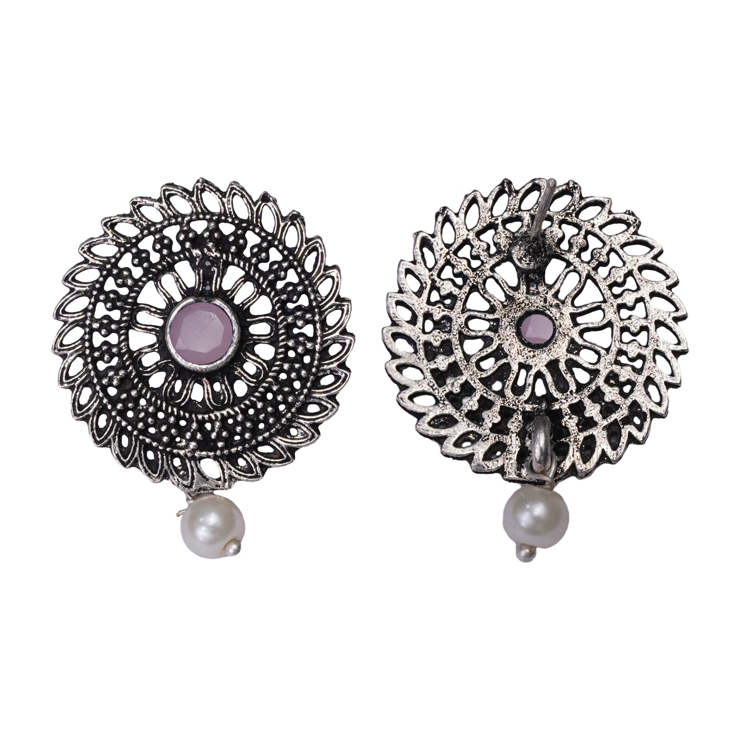 Charming Chakra stud earrings (Baby Pink)