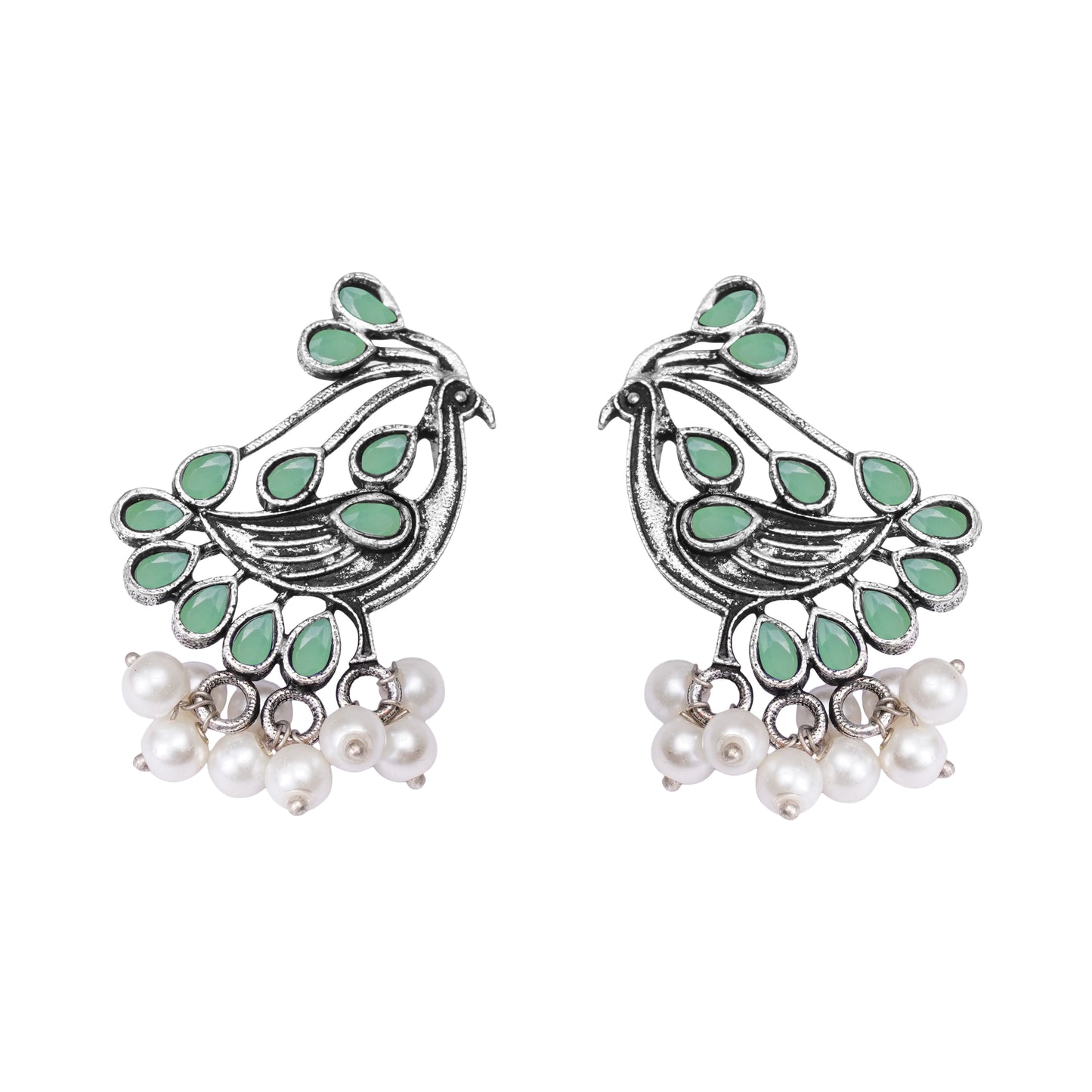 Chirpy Charm Stud earrings (Pista)