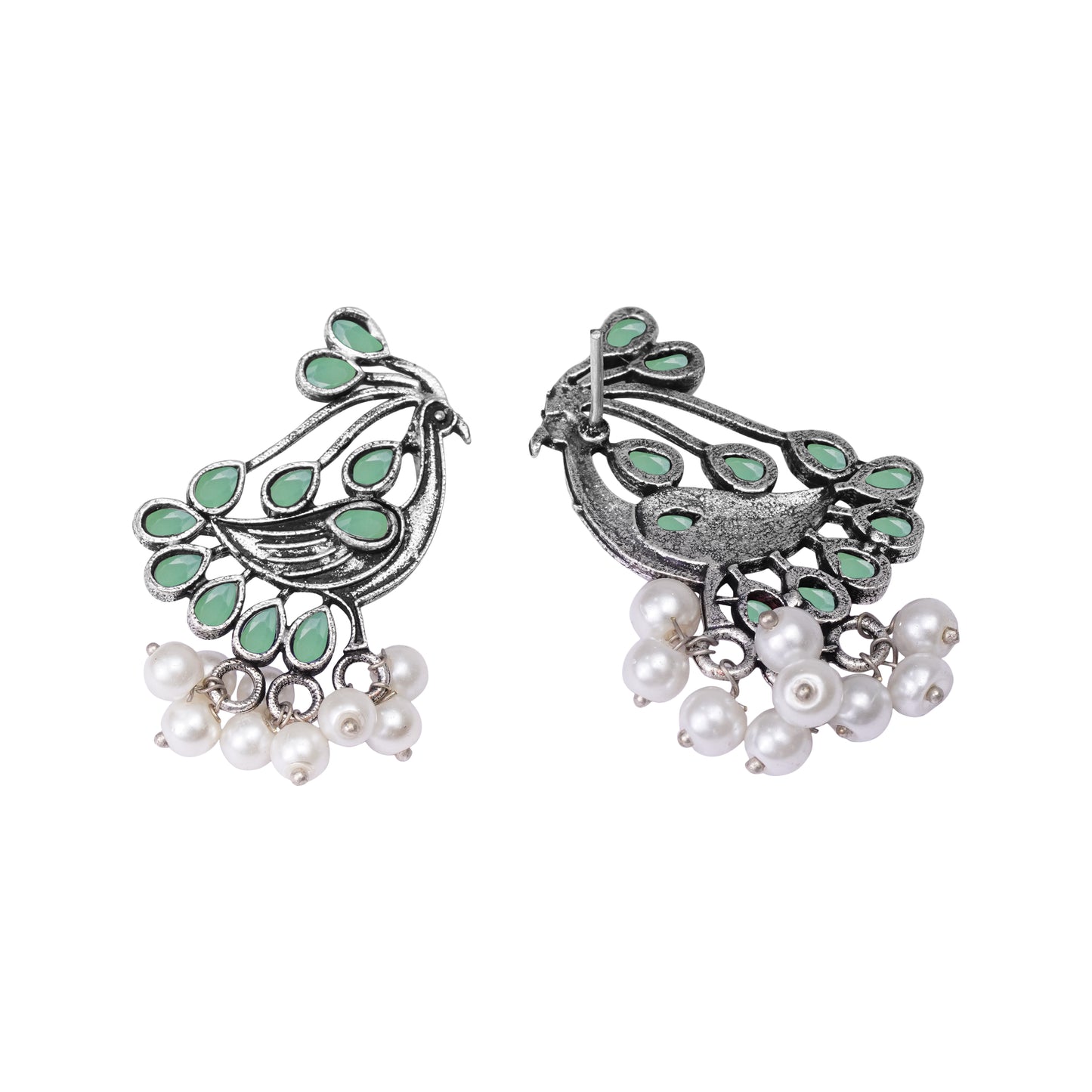 Chirpy Charm Stud earrings (Pista)