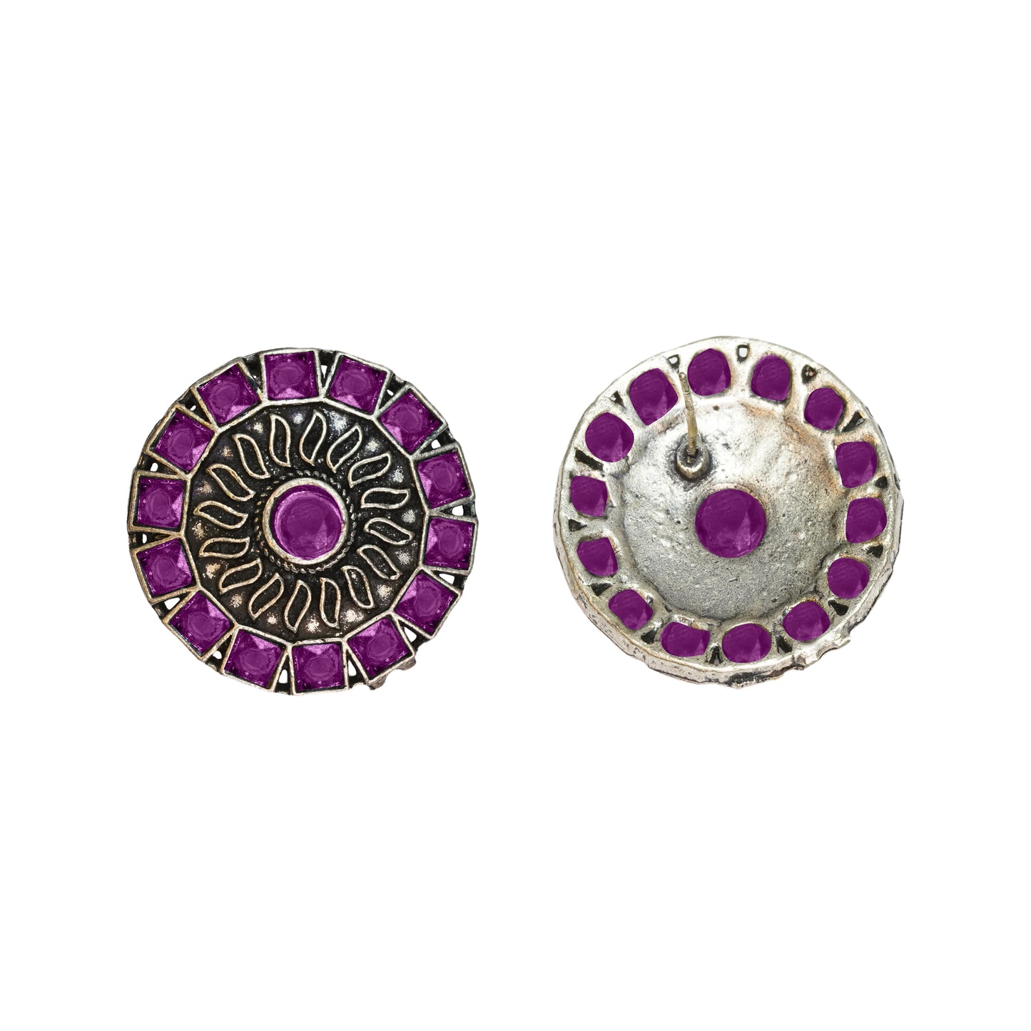 Spark stud earrings (Purple)
