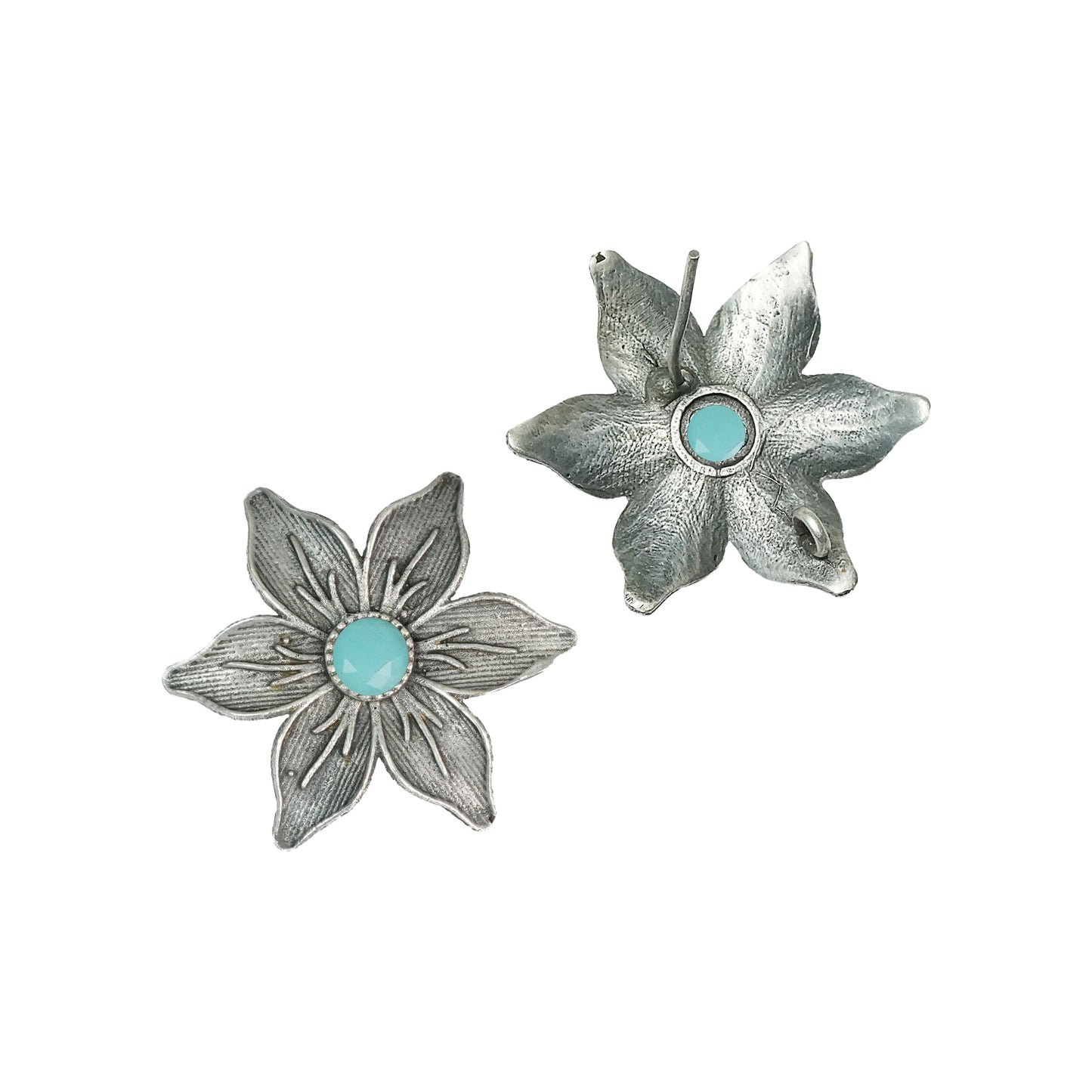 Minima-lily stud earrings (Mint)