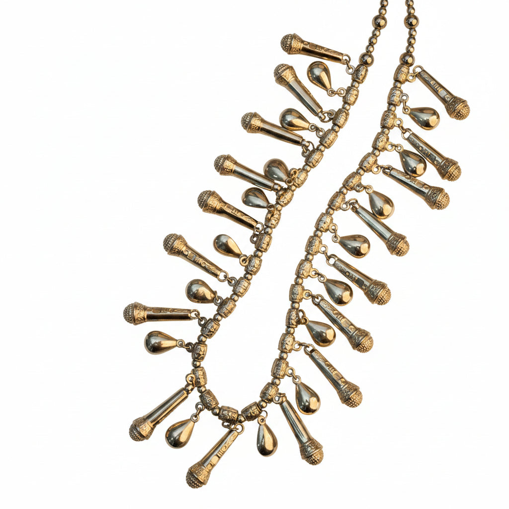 Dangling drops oxidised kamarband (Silver)