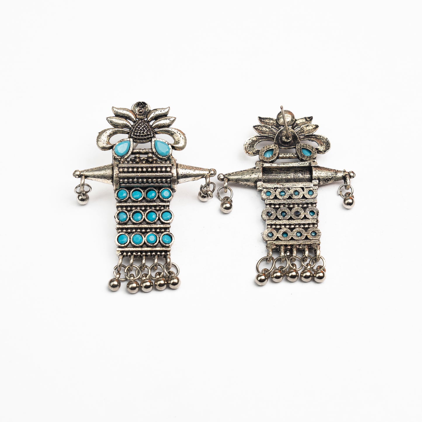 Bindaas Boho dangler earrings (Sky Blue)
