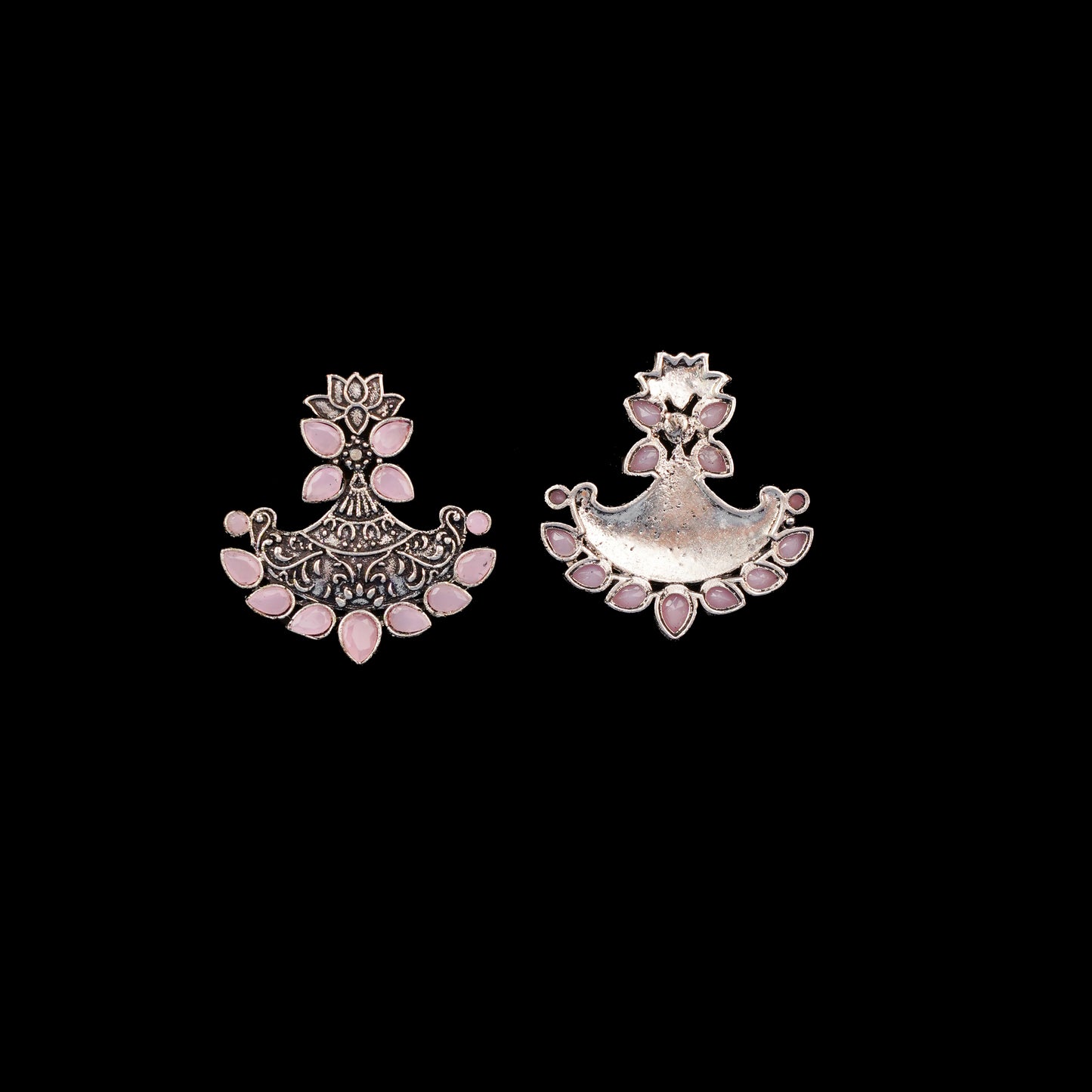 Shimmer and shine dangler earrings (Baby Pink)