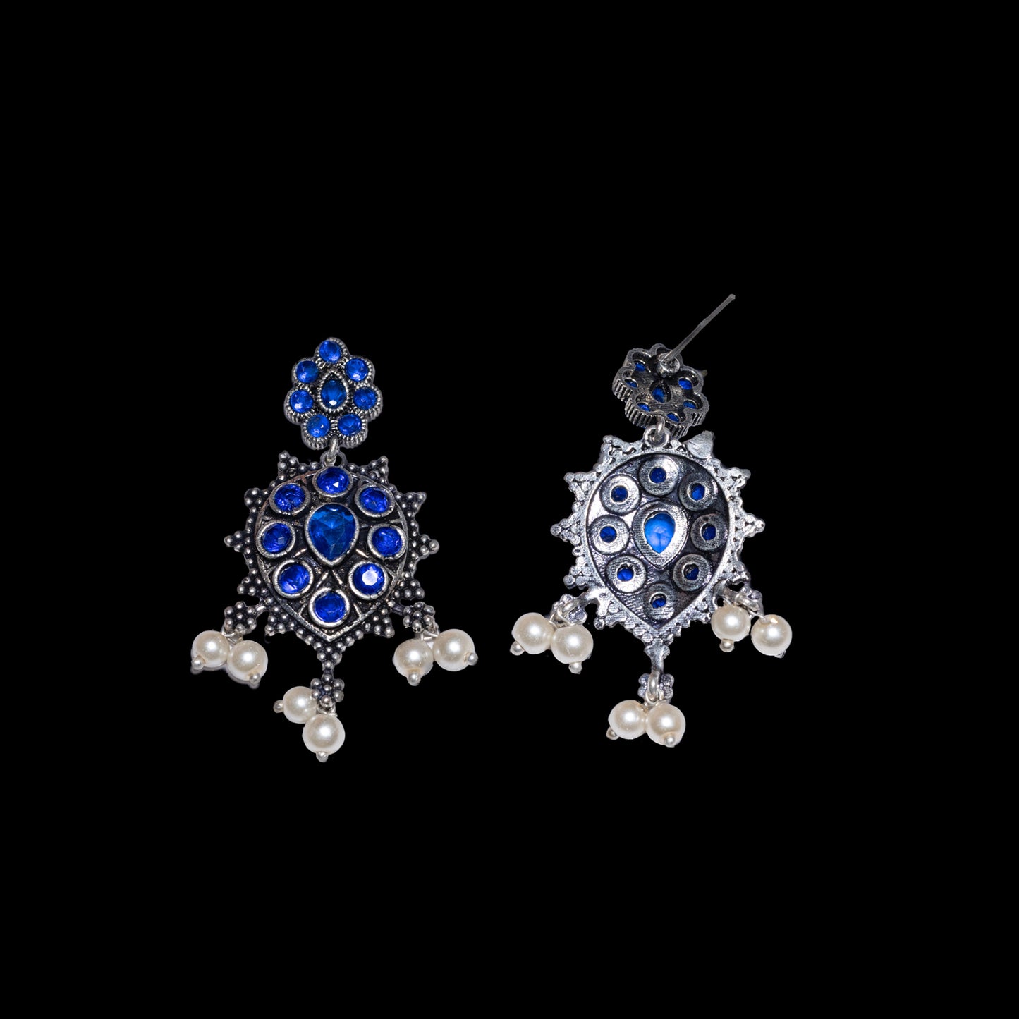 Drop Radiance dangler earrings (Blue)