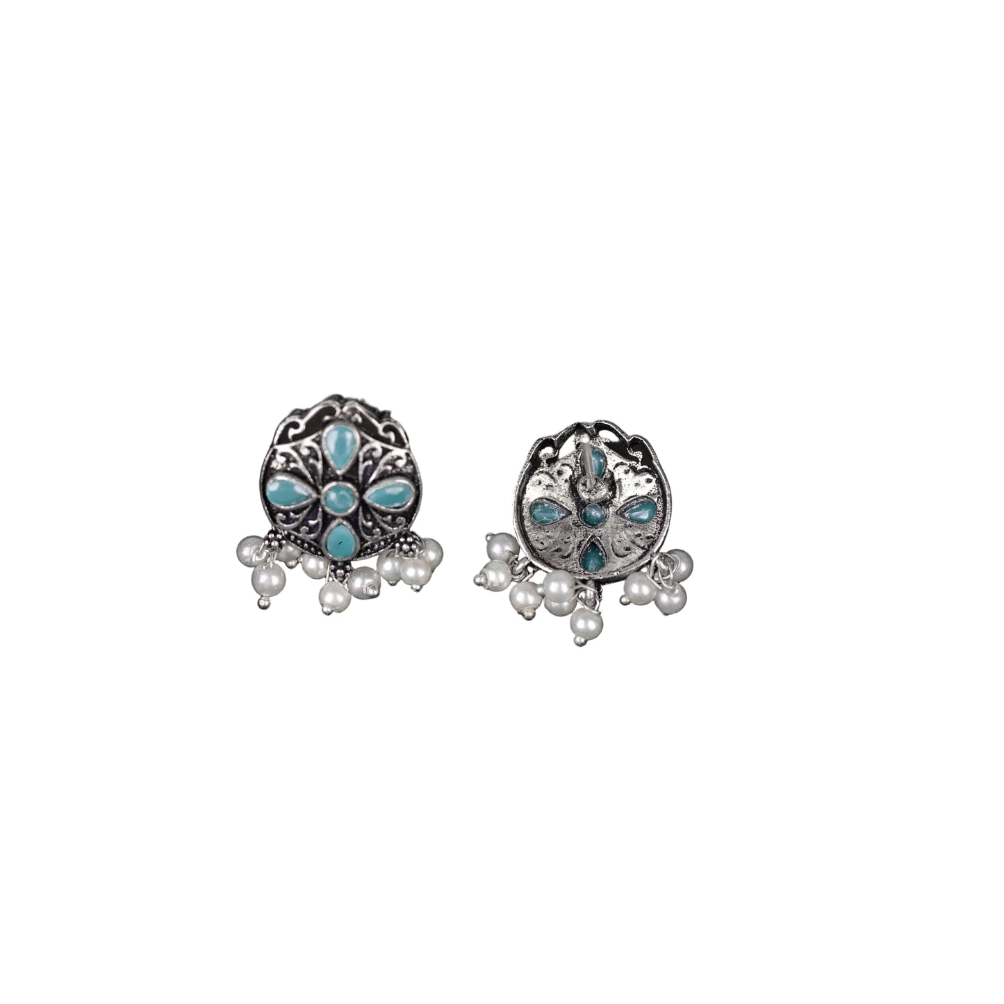 Gem Globe stud earrings (Mint)