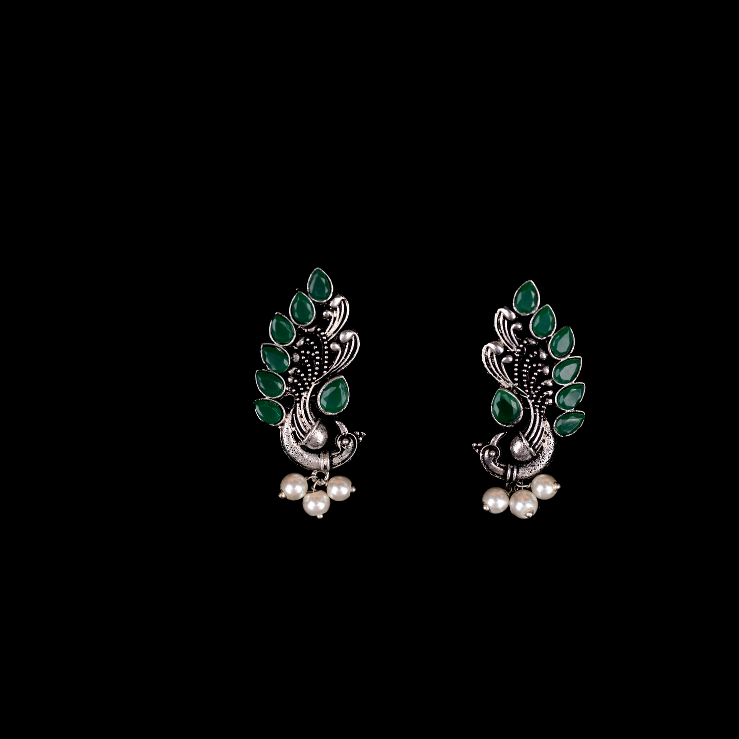 Mayur Pride stud earrings (Green)