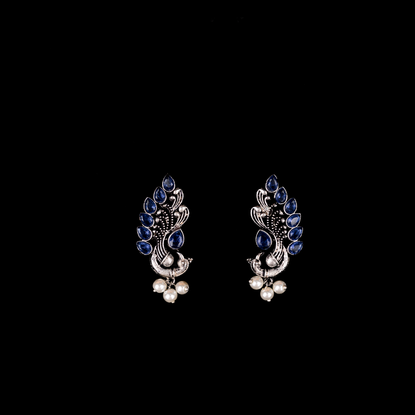 Mayur Pride stud earrings (Blue)