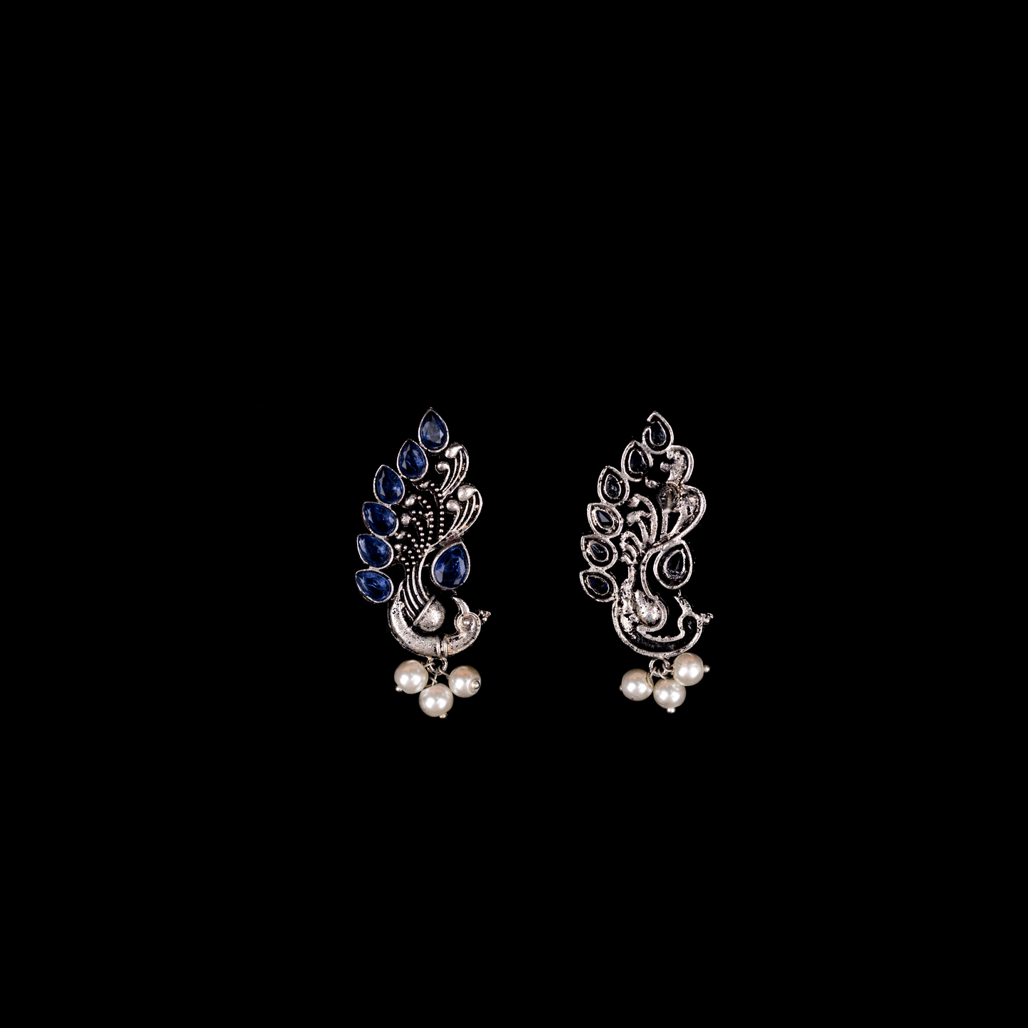 Mayur Pride stud earrings (Blue)