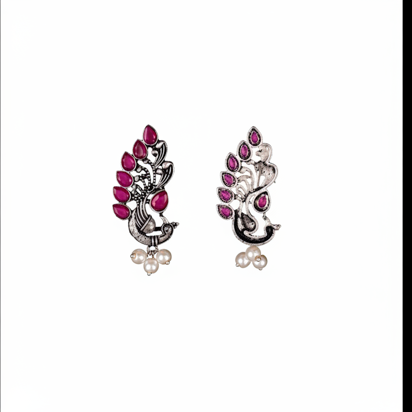 Mayur Pride stud earrings (Red)