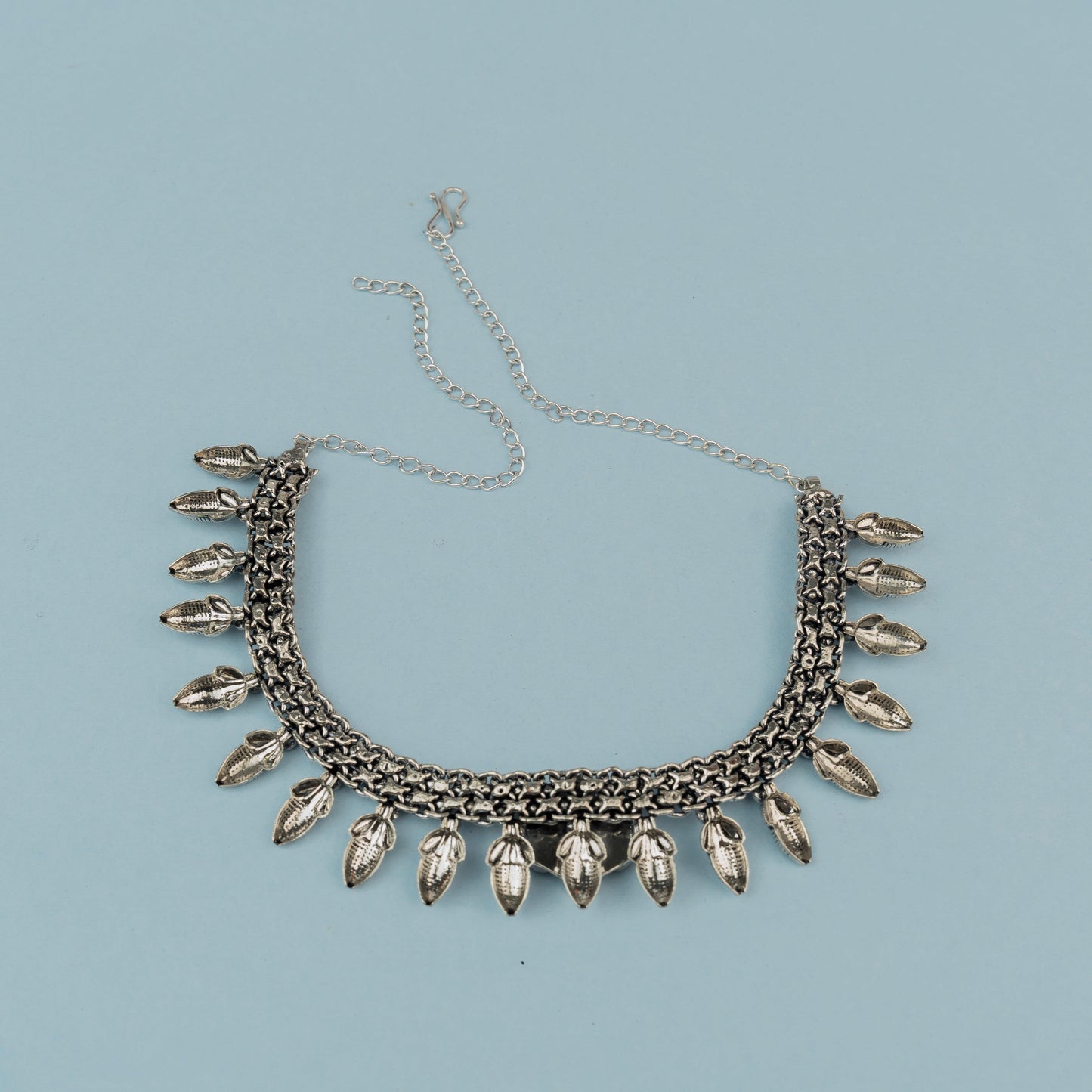 Black stone Brass Neckpiece