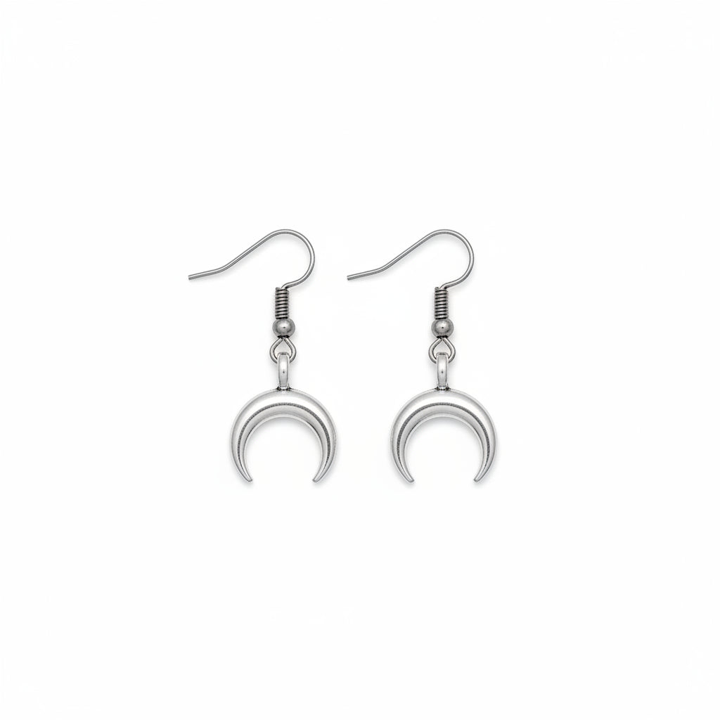 Chandni Minimalist Moon Dangles