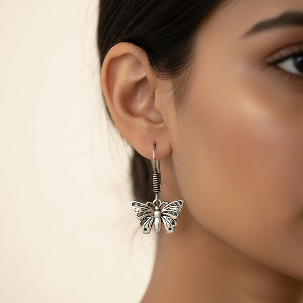 Butterfly Earrings / Flying Butterfly Design