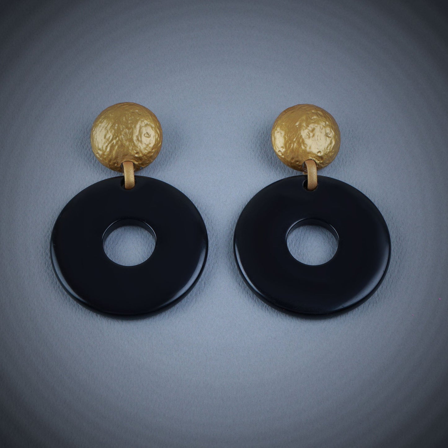 Black fanciful Earrings