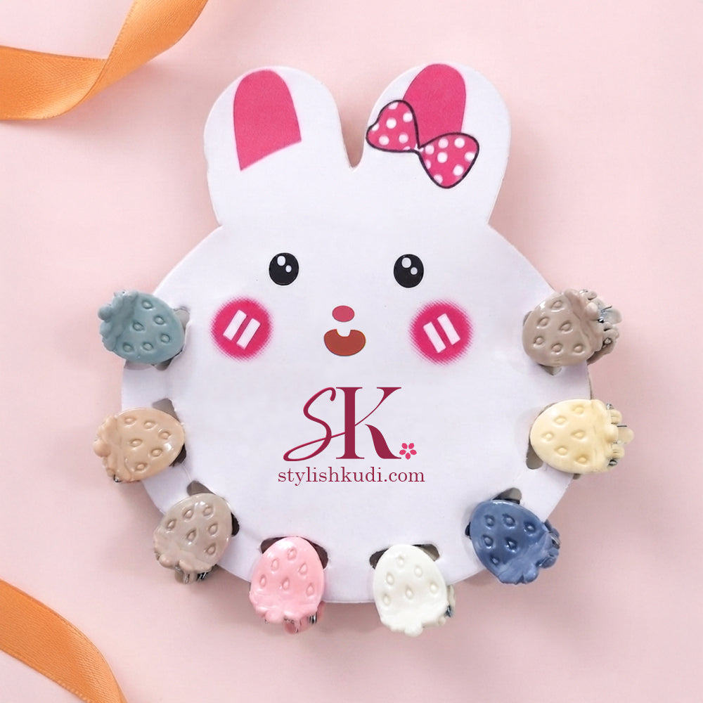 Tiny berry hair clip multicolored