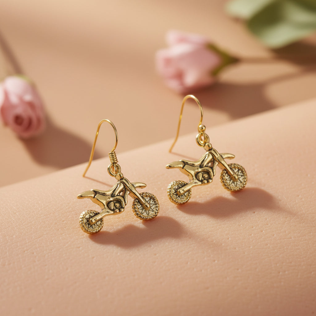 Biker Babe dangler earrings