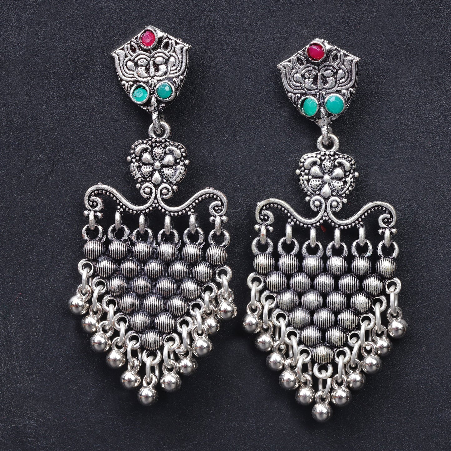 Chan-Chan ghunghroo dangler earring (Multicolored)