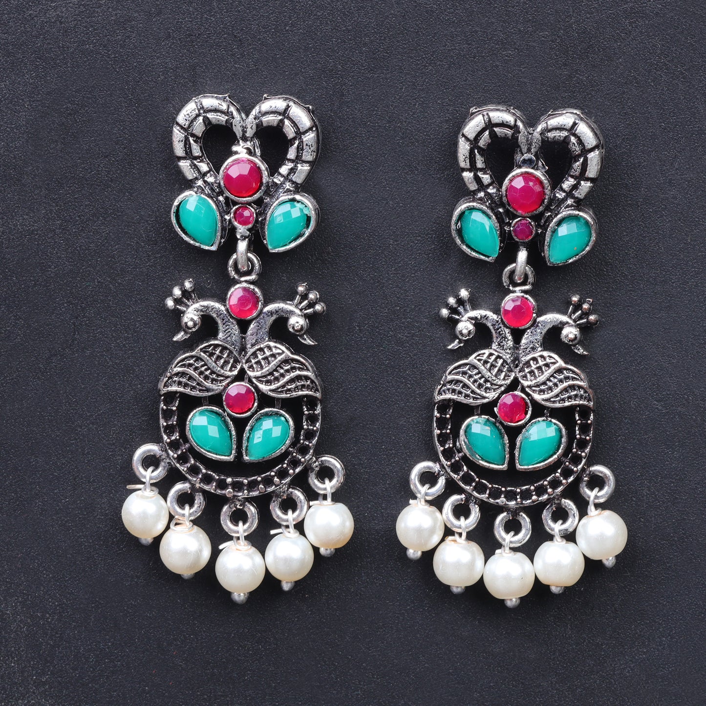 Neelkanth Dangler earrings (Multicolored)