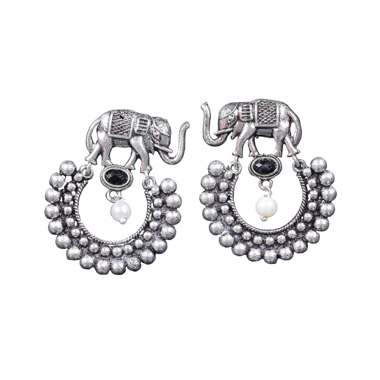 Elephant Arc dangler earrings (Black)