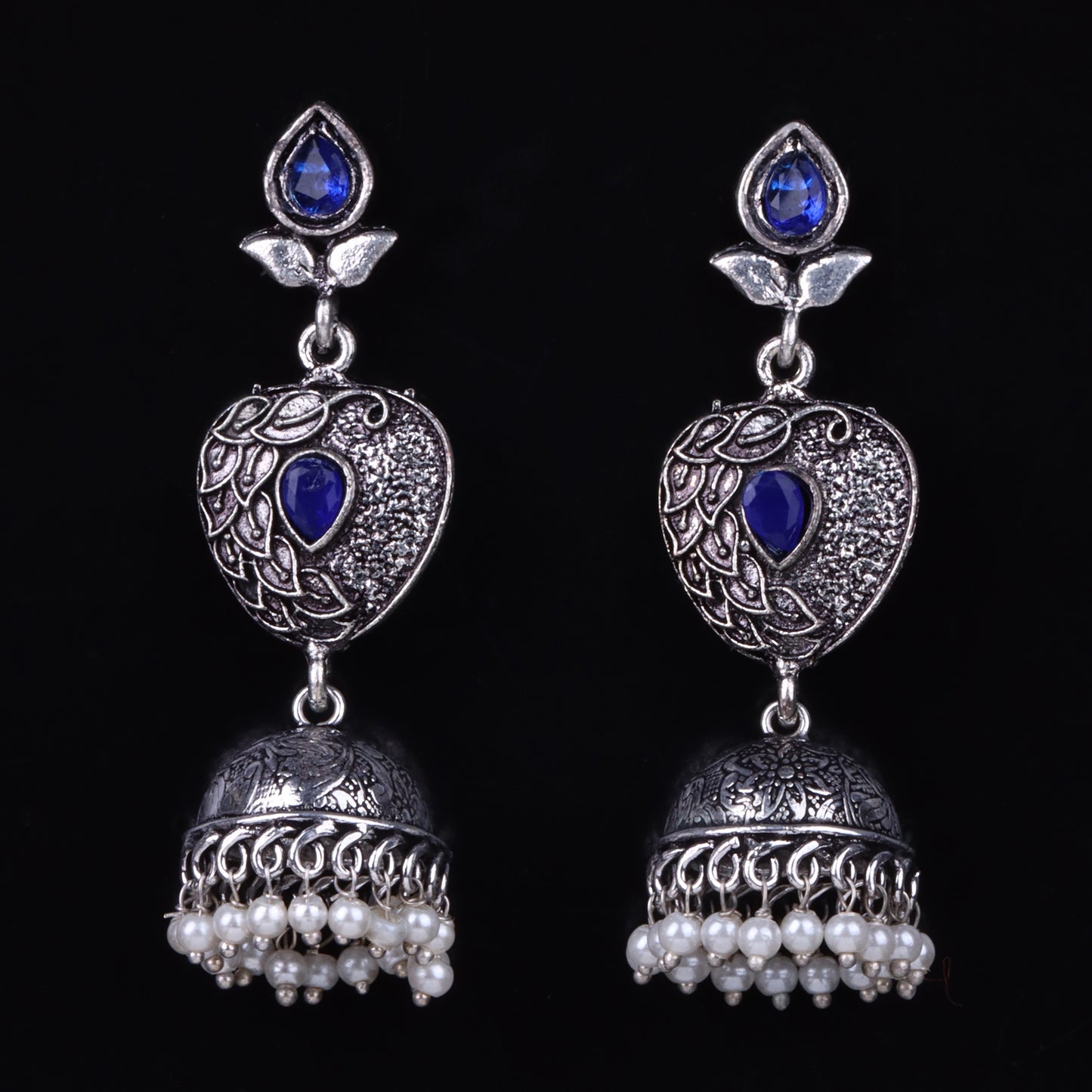 Bling & Swing Jhumka Earring (Blue)
