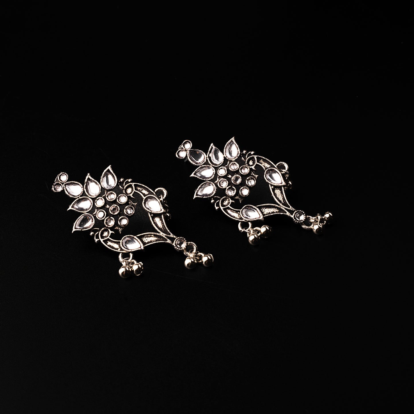 Tint and Twinkle danglers earrings (White)