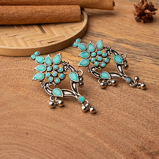 Tint and Twinkle danglers earrings (Mint)