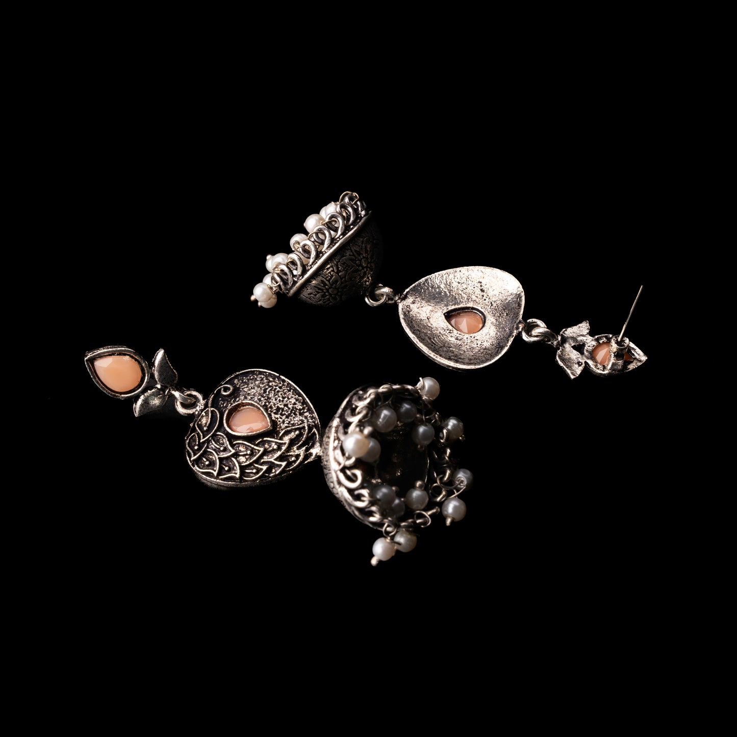 Bling & Swing Jhumka Earring (Light Orange)