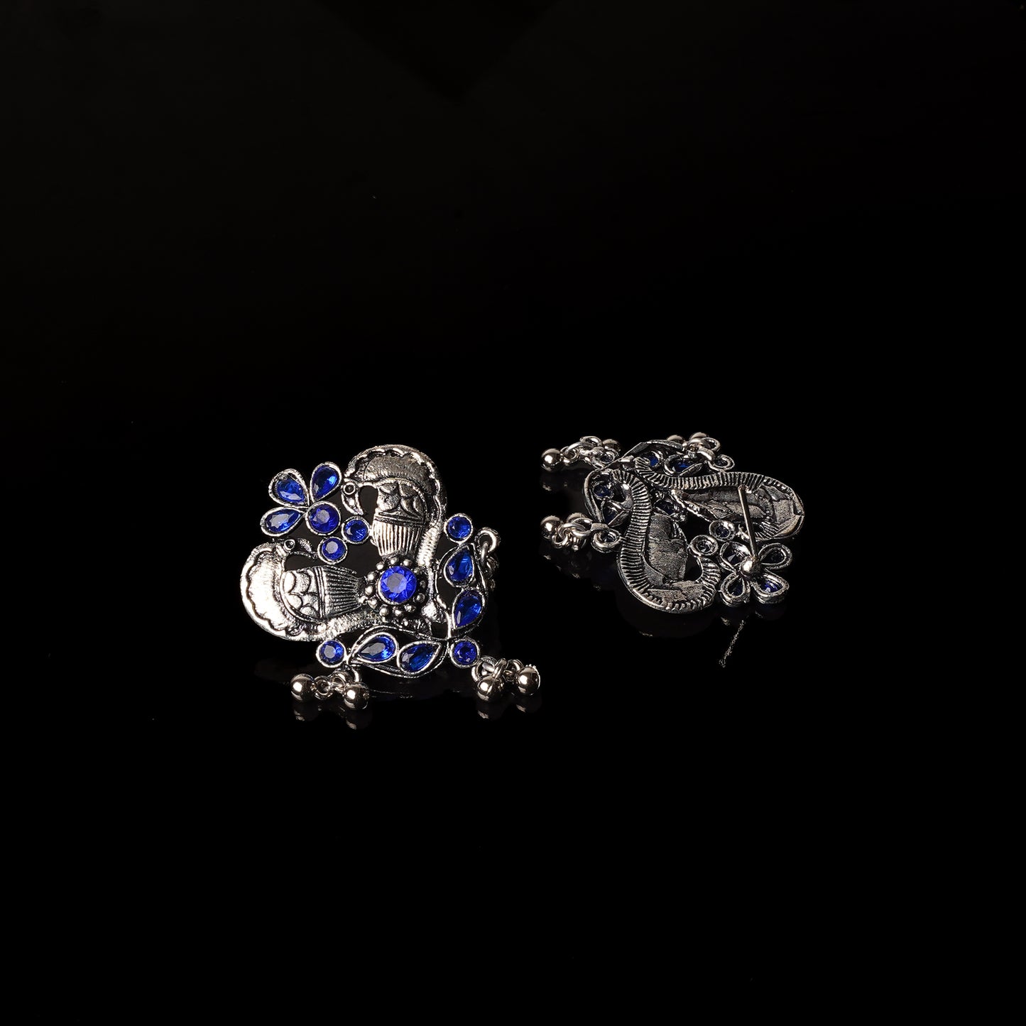 Bulbul Bling Party Studds earrings (Blue)