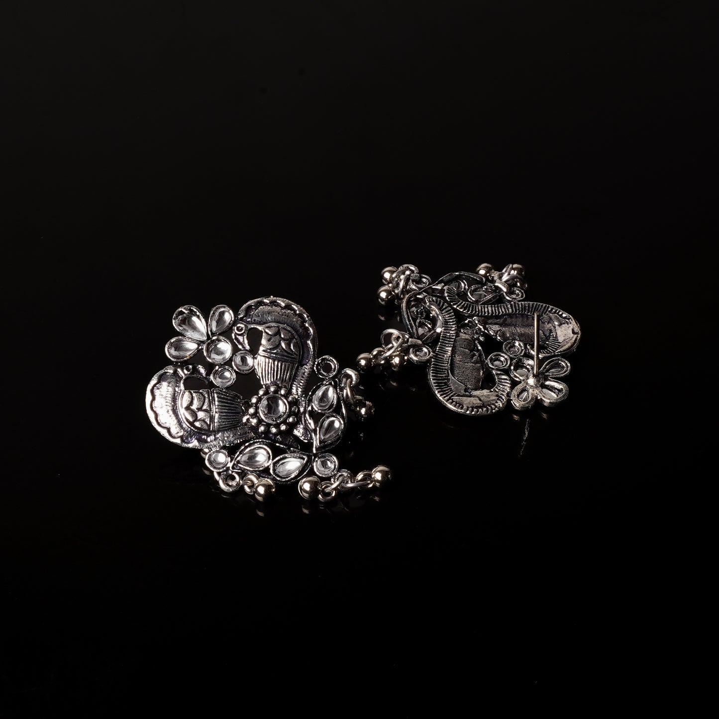 Bulbul Bling Party Studds earrings (White)