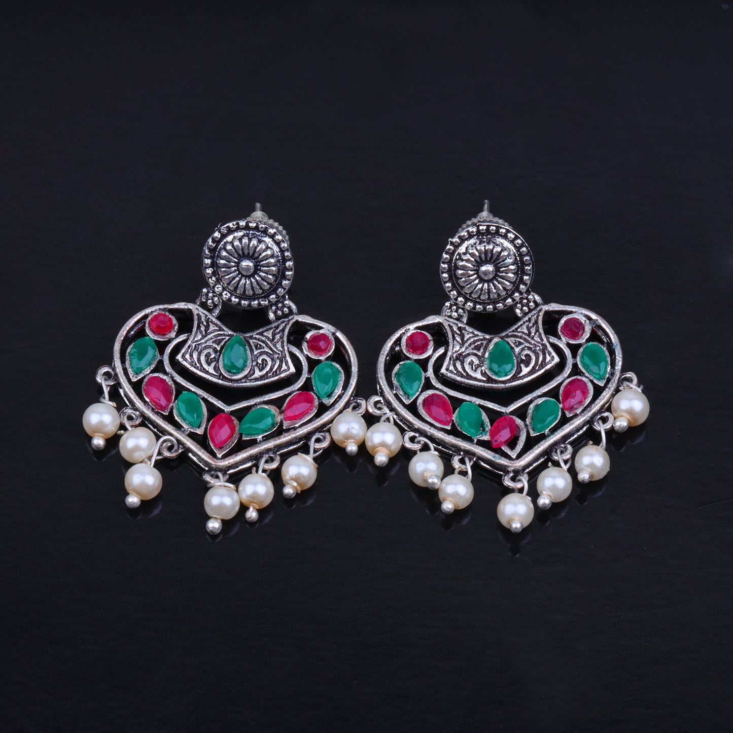 Patra dangler earrings (Multicolored)