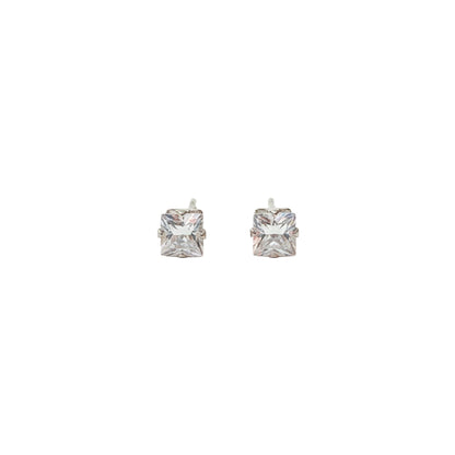 Zirconia Crystal Square Stud Earring