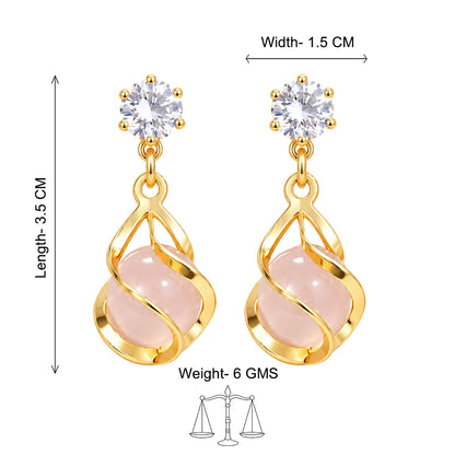 Crystal Pearl Drop Earrings